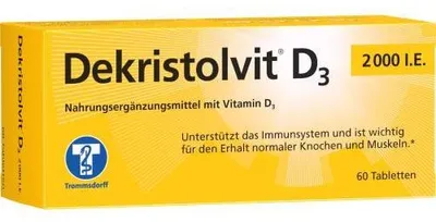 Zdjęcie produktu dla Dekristolvit D3 2000 j.m. tabletki 60 kapsułek