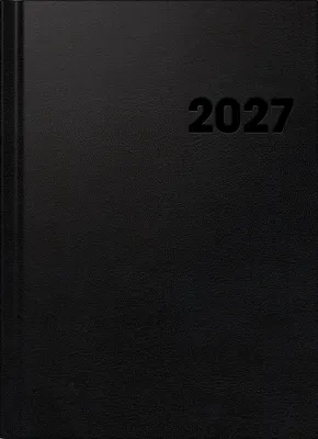 Produktbild von BRUNNEN 1078160907 Buchkalender Premium Mod. 781 2027 A4, Kunststoff, schwarz