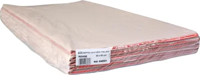 Produktbild von Pronappe Papiertischdecken, auf gefaltet, Pack 400 St 60x60cm Rot 646021I