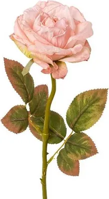 Produktbild von artplants.de Künstliche Rose DRINT, rosa, 55cm - Kunstblume Rose
