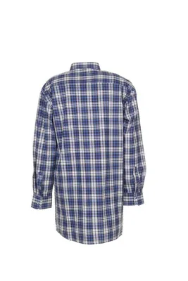 Produktbild von PLANAM Flanell Arbeitshemd 2001 Gr. 37/38 blau kariert