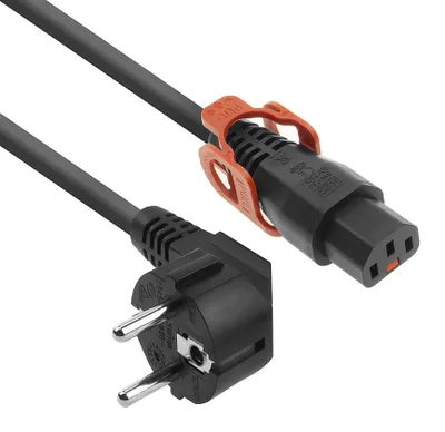 Image de ACT AK5151 Câble d'alimentation Noir 2 m CEE7/7 Coupleur C13 (AK5151)