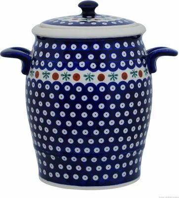 Produktbild von Original Bunzlauer Keramik  4,2 Liter Rumtopf Einlegetopf Gurkentopf Mehrzwecktopf Keramiktopf im Design 41