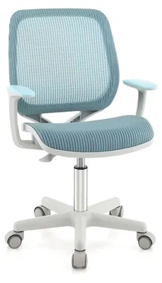 Zdjęcie produktu dla Krzesło biurowe dla dzieci, z regulowaną wysokością siedziska (43-55 cm), ergonomiczne, obrotowe krzesło dla dzieci