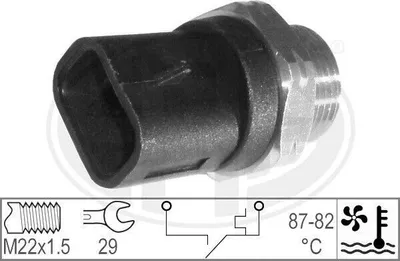 Produktbild von ERA 330178 Temperaturschalter Kühlerlüfter Thermoschalter für FIAT DUCATO Pritsche/Fahrgestell (230) DUCATO Bus (230) DUCATO Kasten (230L) für OPEL