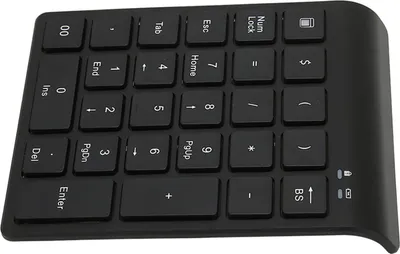 Obrázok produktu pre Bezdrôtová numerická klávesnica Bluetooth 27 klávesov čierna Rýchly prenos dát Herná klávesnica Podpora klávesových skratiek pre notebook Tablet