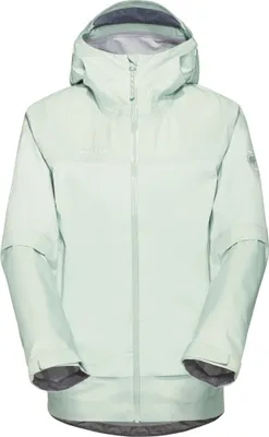 Hardshelljacke in mintgrün von Mammut; Modell Ducan Guide HS mit Kapuze; ideal für Damen.