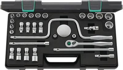Produktbild von STAHLWILLE 96025207, Steckschlüssel-Satz, 30 Kopf/Köpfe, 458 mm, 257 mm, 3,69 kg