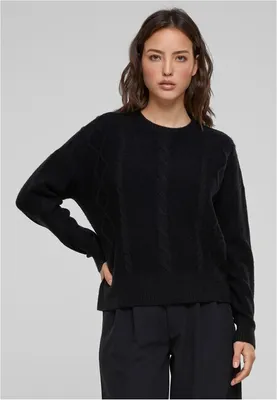 Immagine prodotto di Urban Classics Donna Cabel Maglione a maglia nero - XL