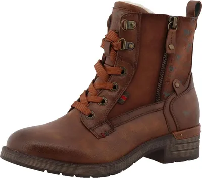 Produktbild von Mustang Damen Stiefelette warmer Schnürboot, Größe:37 EU, Farbe:Braun