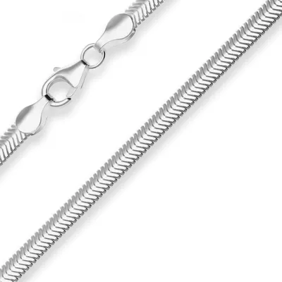 Produktbild von 4,2mm Armband Schlangenkette oval Silberarmband Armschmuck aus 925 Silber 18cm