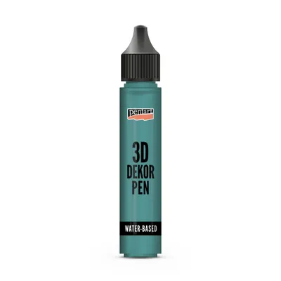 Productafbeelding van PENTART 3D decoratiestift, transparant, 30 ml, smaragdgroen