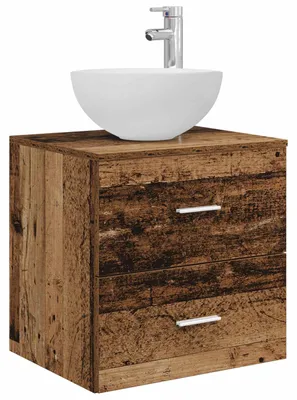 Immagine prodotto di vidaXL Mobile lavabo da parete in legno antico 49,5 x 35 x 63 cm