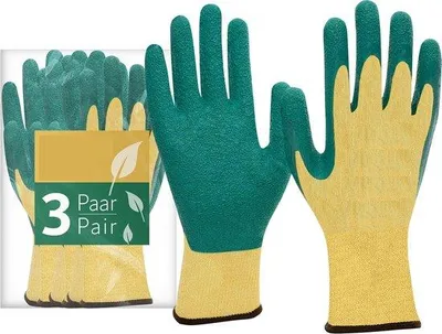 Produktbild von Famanu Gartenhandschuhe 3 Paar - Schutzhandschuhe für Haus und Garten