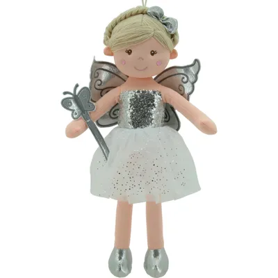 Produktbild von Sweety Toys 11827 Stoffpuppe Fee Plüschtier Prinzessin 60 cm Silber
