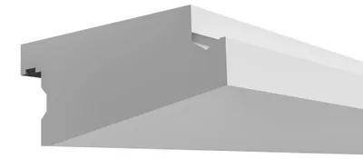 Produktbild von ELHARE Stuckleiste Vorhangschiene LED Wandleiste Gardinenstange Indirekte LK10A - 120x60mm, 2m