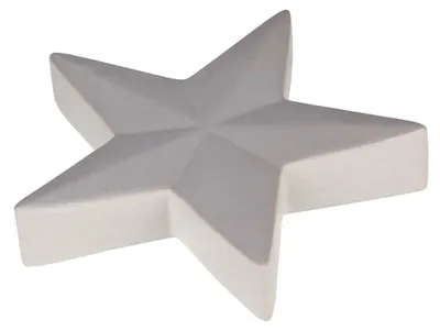 Immagine prodotto di Stella decorativa - Vetroceramica - Bianca - 17 x 17 cm