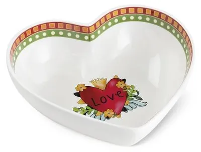 Productafbeelding van EGAN Love, decoratieve kom, rood, 23 x 6,5 cm