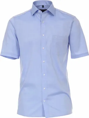 Produktbild von CASAMODA Herren Businesshemd Kurzarm Kent Modern-Fit Hellblau 47