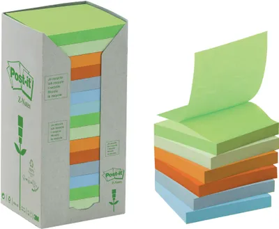 Obrázok produktu pre Post-It R3301RPT, Obdĺžnik, Viacfarebný, Papája, 100%, 76 mm, 76 mm