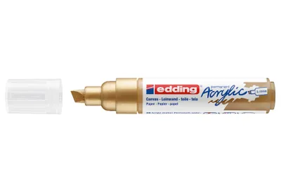 Produktbild von Edding 5000 Acrylmarker Breit, Gold, Meißel, Gold, Extradick, 5 mm, 1 cm