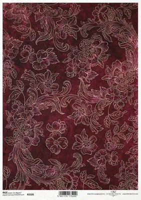 Produktbild von ITD Reispapier Decoupage Bastelpapier, Tapetenmotiv R2105
