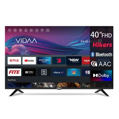 Obrázok produktu pre Hikers 40Z1 Televízor Smart TV - 40 Palcová Obrazovka Rozlíšenie FHD 1920*1080 Kompatibilné Systémom Android Kvalita Zvuku Dolby Atmos - Čierna
