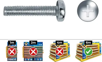 Produktbild von Schraubenkasten CELO 4 x 15 mm Metrisches Gewinde 500 Stück Verzinkt