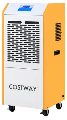 Produktbild von COSTWAY Luftentfeuchter 90L/Tag kommerziell, Lufttrockner mit Pumpe, Ablaufschlauch, 4 Rädern, 24H Timer & Digitalanzeige, Industrie Bautrockner