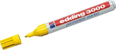 Produktbild von Edding 3000, Gelb, Rundspitze, Weiß, Gelb, Kunststoff, 1,5 mm, 3 mm