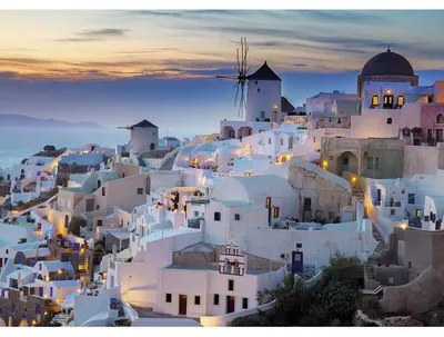 Image de Puzzle couche du soleil dans l'archipel de santorin 1000 pieces - collection paysage - ravensburger - 196111