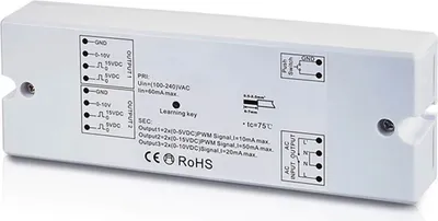Produktbild von ISOLED Sys-One Funk/Push Dimmer 0-10V Output, 2.000W Schaltrelais, 230V