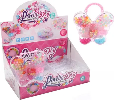 Obrázek produktu pro Korálky na navlékání – motýl (hračky, kreativní)