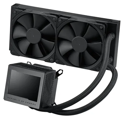 Produktbild von ASUS ROG RYUJIN III 240, All-in-One-Flüssigkeitskühler, 12 cm, 121,8 m³/h, Schwarz
