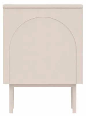 Produktbild von Nachttisch HELENE 40 cm – Kaschmir – Bogen-Fräsung - Push-to-Open