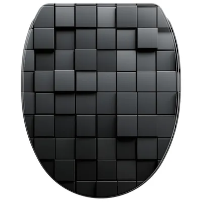 Produktbild von SANILO® WC-Sitz mit Absenkautomatik und Schnellverschluss Cube, Toilettendeckel direkt vom Hersteller, Klodeckel, Klobrille, WC Deckel, WC Brille