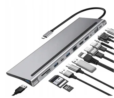 Obrázek produktu pro DOCKINGSTATION HUB USB-C 12v1 RJ45 HDMI 4K VGA DisplayPort