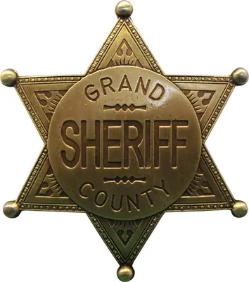 Produktbild von Sheriffstern Grand County messingfarbend