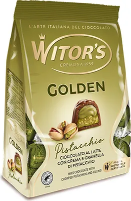 Produktbild von Goldene Pistacchio Pralinen 200g - Witor's