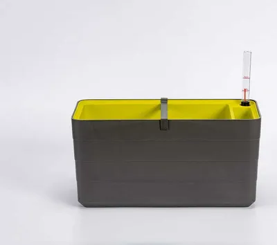 Produktbild von Plastia | Balkonkasten 6L - 40 Cm - Antracyt - Samonawässernd - Wetterfest Und Stilvoll