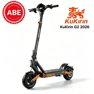 Produktbild von Elektro‑Roller G2 Pro mit ABE, 20 km/h, 48V 15,6Ah Akku, 65km Reichweite, 9‑Zoll Offroad‑Vakuumreifen, klappbar,IP54 LCD-Display