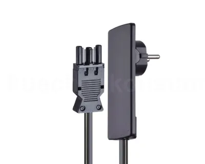 Produktbild von Schulte EVOline Plug 01.521 Flachstecker 1.5 m mit Wieland GST 18i3 schwarz