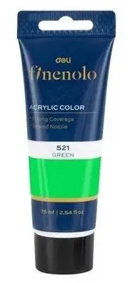 Zdjęcie produktu dla Farba akrylowa Finenolo zielona 75ml.
