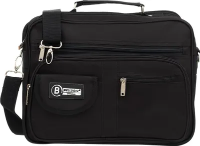 Produktbild von Bellugio Schwarze Nylon-Umhängetasche für die Arbeit