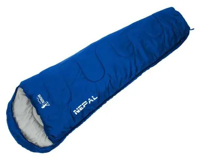Obrázok produktu pre Turistický spací vak NEPAL s kompresiou 210X80x50CM tmavomodrý ENERO CAMP