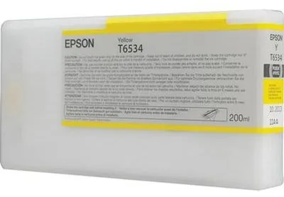 Produktbild von Epson T6534 Yellow-Tintenpatrone (200 ml), Gelb, Tinte auf Pigmentbasis, 200 ml, 1 Stück(e)