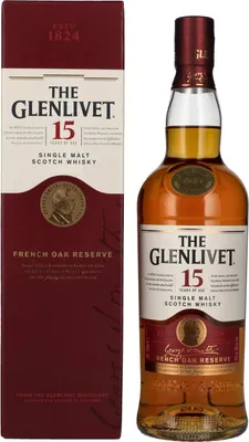 Image de The Glenlivet 15 Years Old FRENCH OAK RESERVE 40% Vol. 0,7l en boîte cadeau