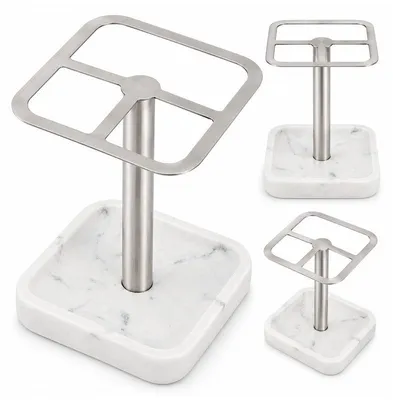 Produktbild von Zahnbürstenhalter Edelstahl, Bad Organizer mit Zahnpasta Halter, 304 Edelstahl Zahnputzständer, mehrere Fächer, platzsparend für Badezimmer und Waschtisch