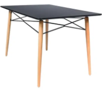 Produktbild von Tisch schwarz 120x80 cm