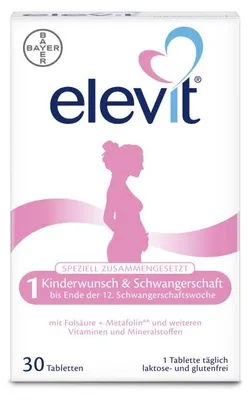 Produktbild von elevit 1 Kinderwunsch & Schwangerschaft Tabletten, 30 St. Tabletten
